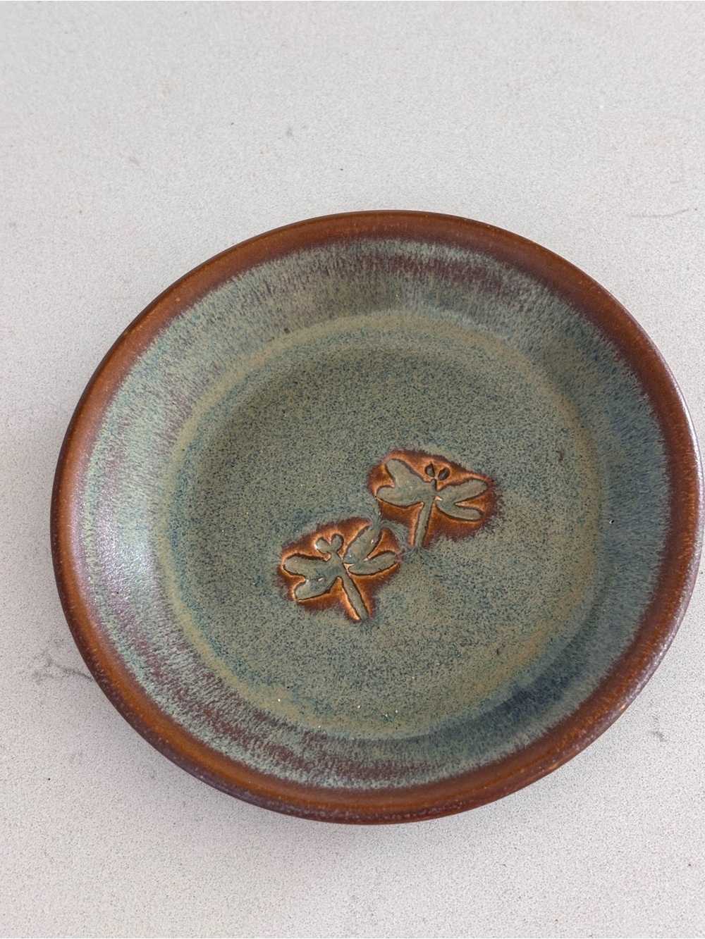 Handmade Ceramic Dragonfly Dish